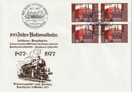 100 Jahre Nationalbahn, Dampfzug 1977, 2 Umschläge