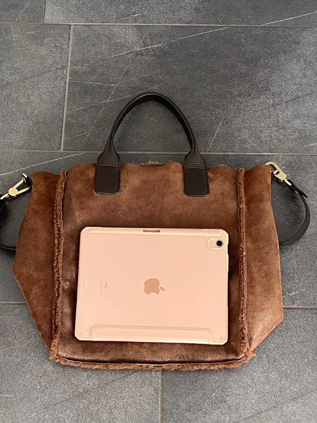 Taschen für Damen: abro shopper cognacfarben leder – Gebraucht aus Romanshorn von Sophielang 9