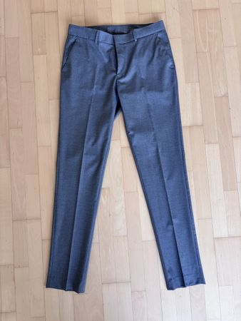 Skinny Fit Suit Trousers, W33 L34, Grey, Classic