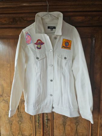 Veste camionneur Jeans blanc taille 40