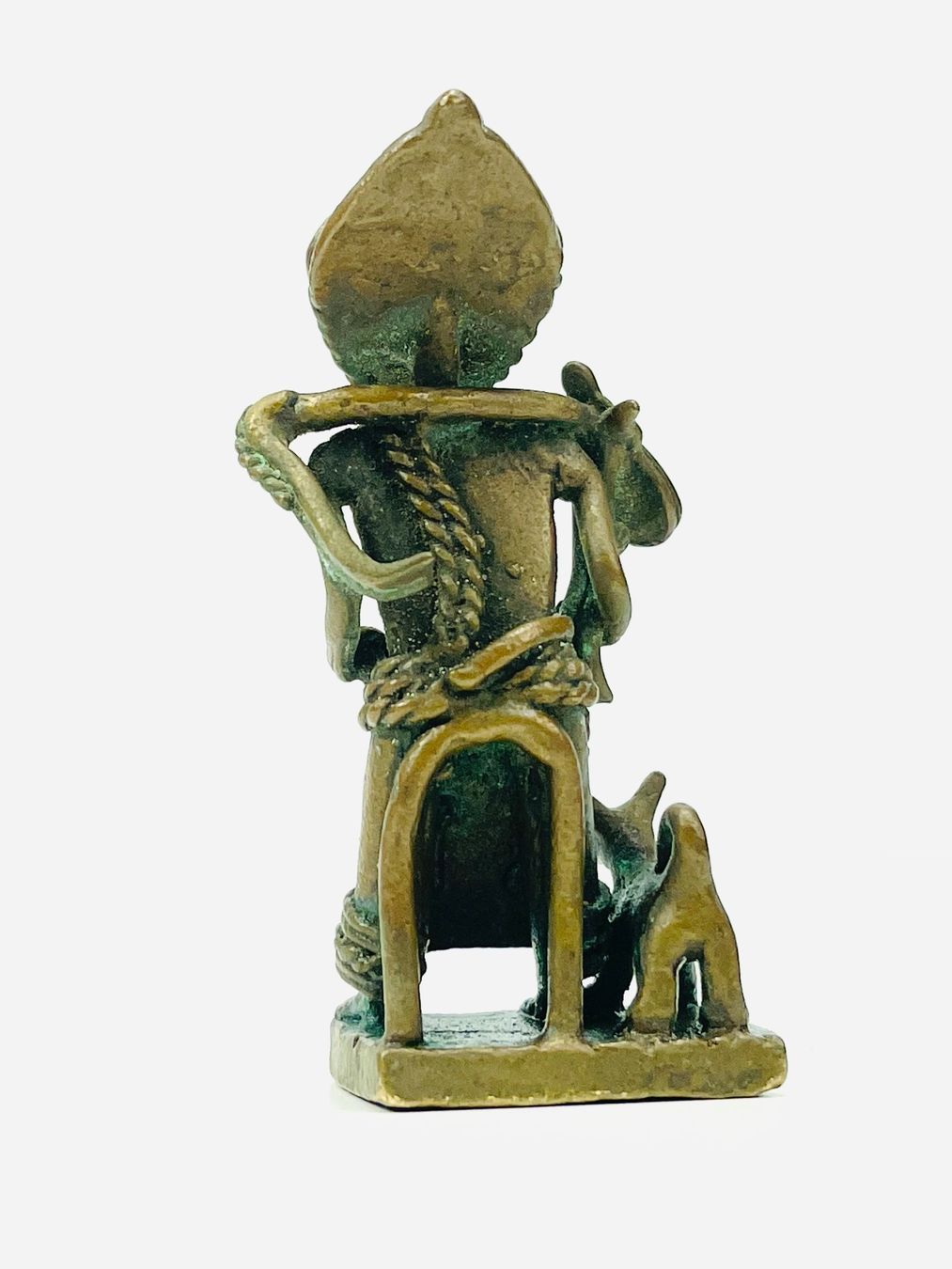 Figuren: Afrikanische Messing/Bronze Figur mit Hund – Gebraucht aus Zürich von Arche_Brockenhaus 4