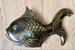Alter Fisch Zapfenzieher Bronze Selve Thun vintage