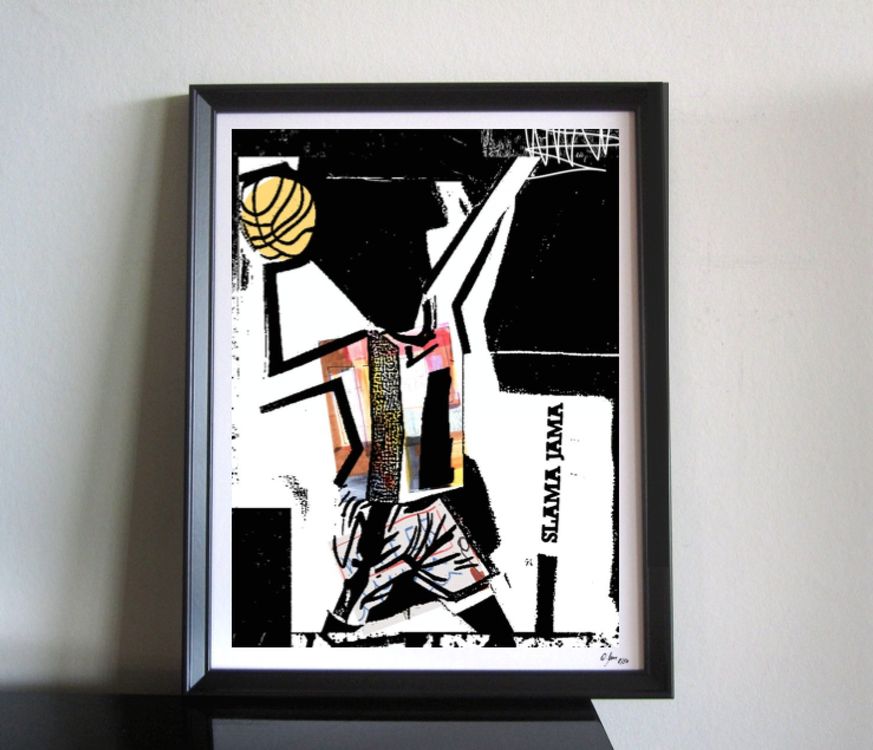 Slam Dunk Pop Art Kunst Basketball Urban Modern Art Bild Kaufen auf