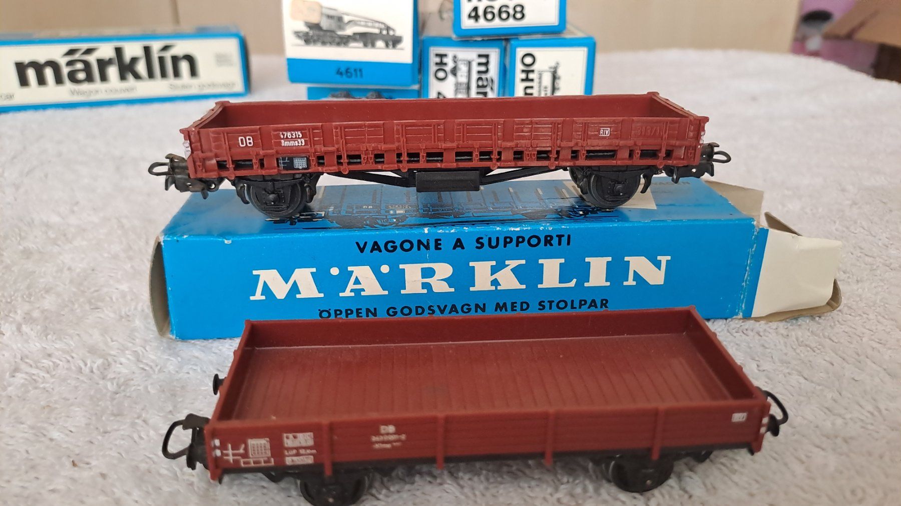 Märklin Modellini di ferrovie: Märklin 9 verschiedene Güterwagen H0 WS/21 – Usato da Winterthur venduto da Riebeli333 8