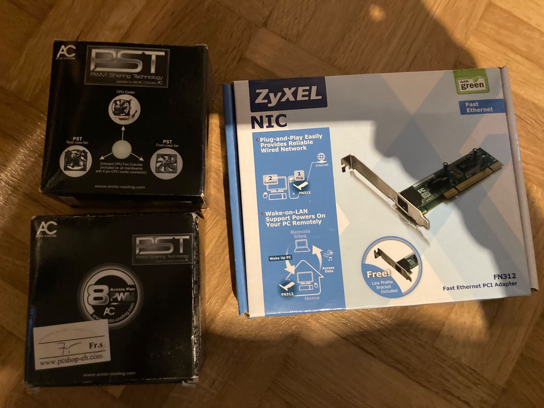 PC: 1x Carte RJ45 PCI 2x ventilateurs – Nuovo e nell'imballaggio originale da Grandson venduto da RioDeltaLima