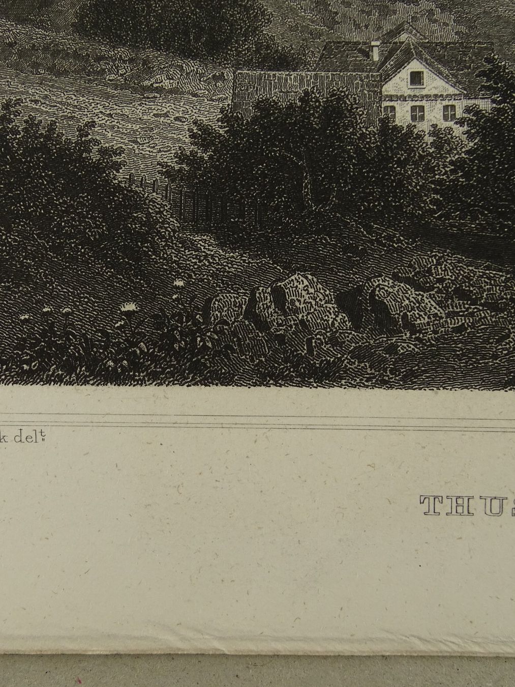 Incisioni: THUSIS, STAHLSTICH NACH ROHBOCK 1870 – Usato da Grüningen venduto da Kartensammler 6