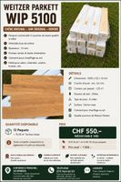 Parkett Weitzer WIP 5100 15m² neu und originalverpackt