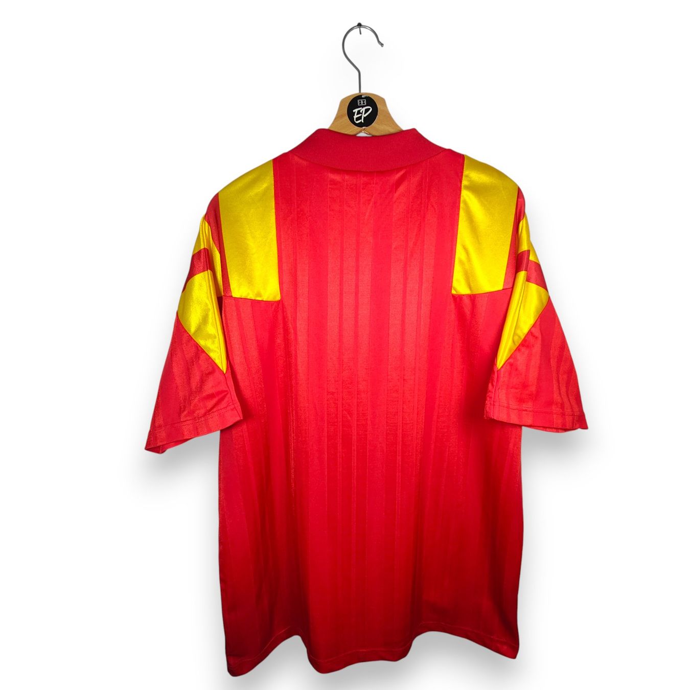 Adidas Canottiere & Pantaloni: Original 1992-94 Spain Home Trikot – Usato da Martigny venduto da eternalpitch 1
