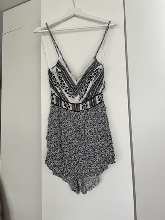 Ava Sommer jumpsuit Gr. 10 Schwarz/Weiss  - Top Zustand!