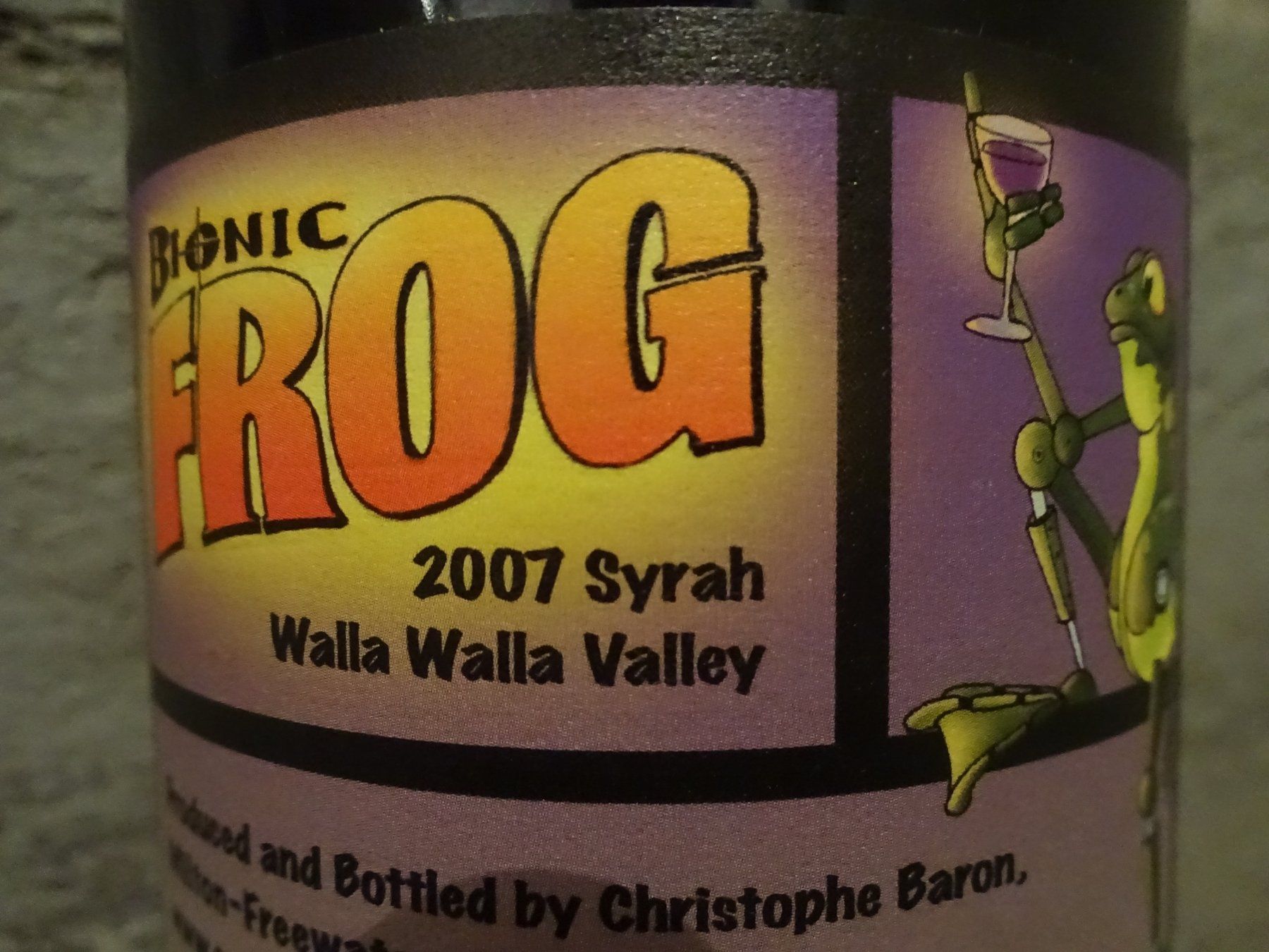 Vino: Cayuse  -  Bionic Frog -  2007 – Nuovo (secondo la descrizione) da Cham venduto da mktreasure