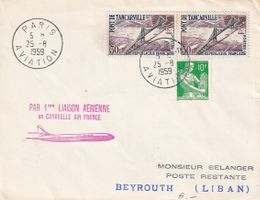 Erstflug Air France Caravelle Paris - Beirut 1959