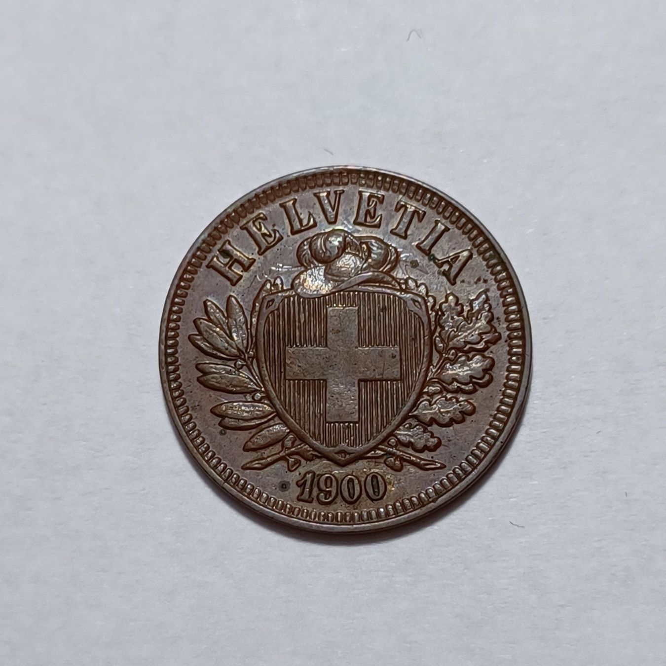Alle Münzen: 2 Rappen 1900 vz-unz – Gebraucht aus Pfäffikon ZH von Schweizer_Muenzen