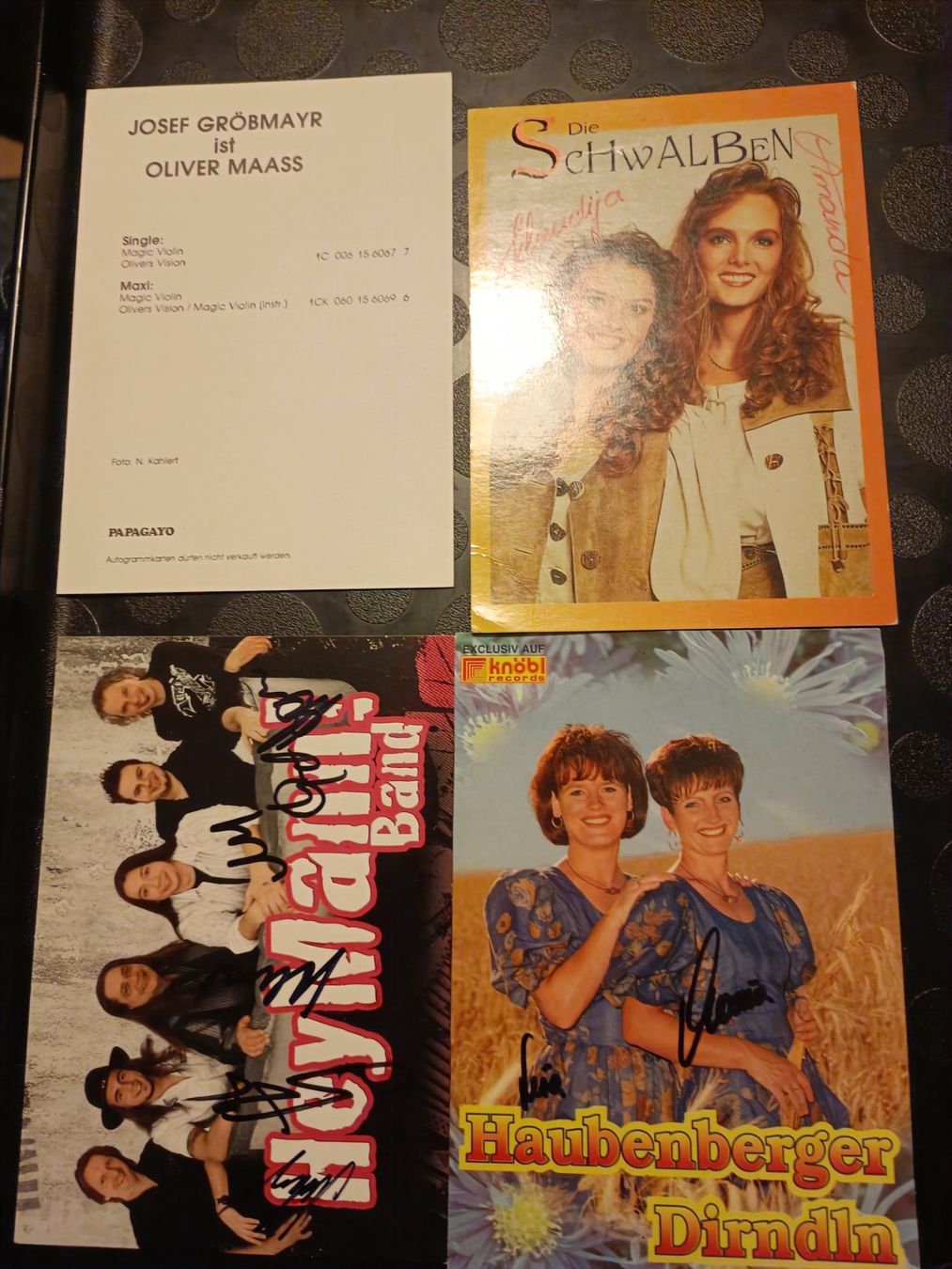 Autografi: Schlager Mix  - 4x handsigniert – Usato da Menziken venduto da Artographs 1