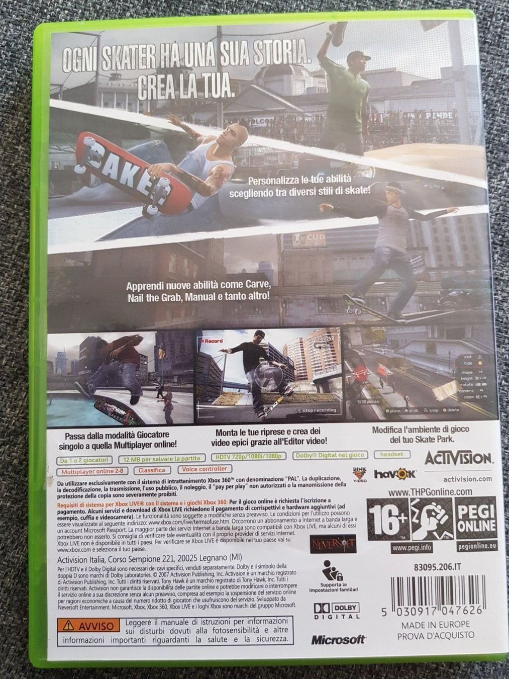 Giochi: Tony hawk proving ground – Usato da Bionnens venduto da Meg011 1