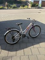 Kindervelo 24 Zoll weiss/lila Fahrrad guter Zustand