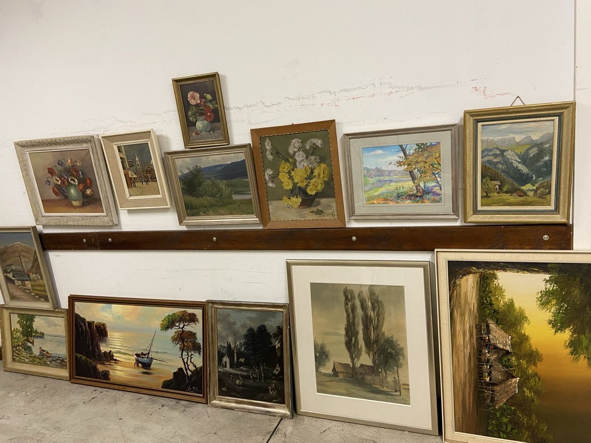 Dipinti: Diverse Gemälde, Grosse Lot – Difettoso da Dietikon venduto da brocki-eyra