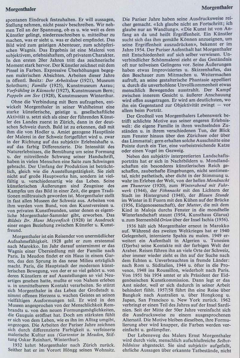 Dipinti: Ernst Morgenthaler (1887-1962) – Usato da Grosshöchstetten venduto da Perle1951 5