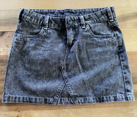 Jeansrock Jupe C&A Grösse 158 Mädchen schwarz Denim