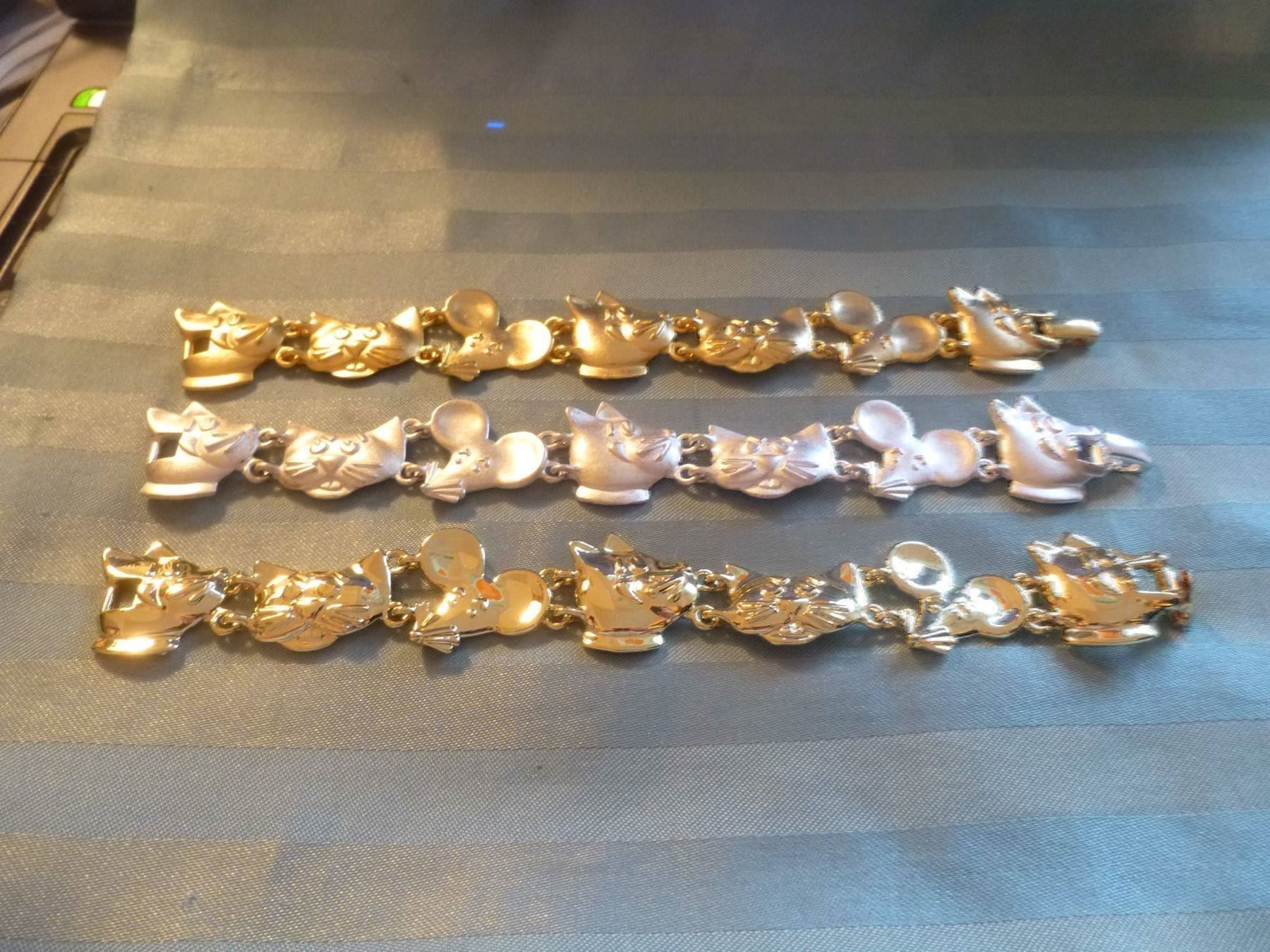 Bracciali & Braccialetti: Tom Jerry Armband AJC/USA "gold" – Usato da Hinwil venduto da Glasperlen 2