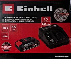 Einhell 2.5Ah Akku + Power X-Charger 3A Fabrikneu in OVP