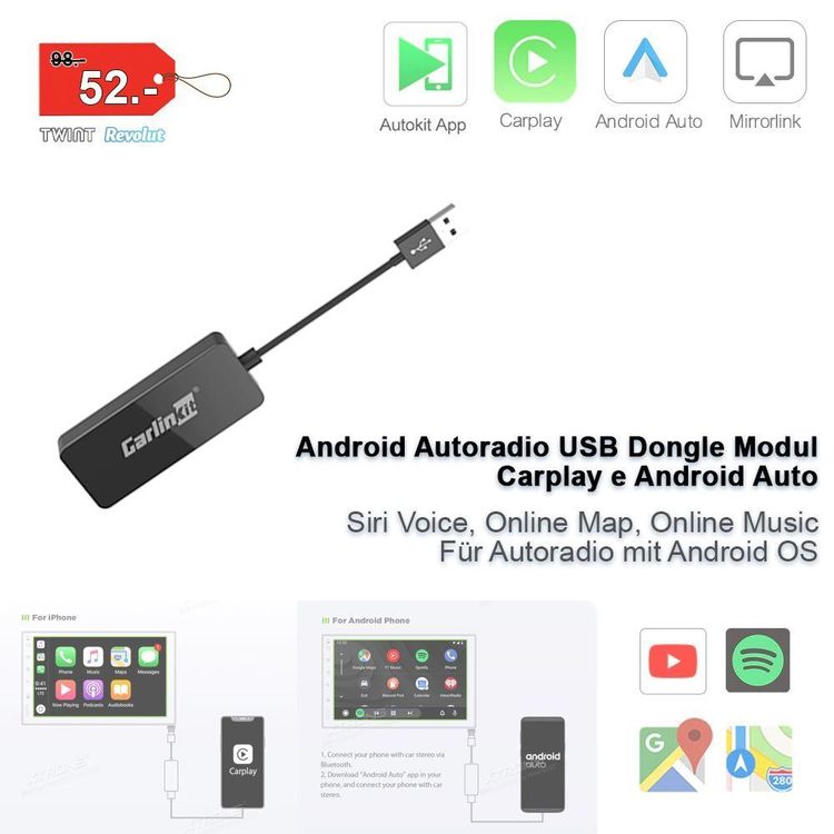 iPhone Carplay Android Auto USB Dongle Kaufen auf Ricardo