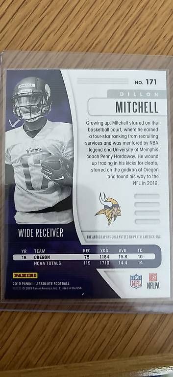 Panini Carte collezionabili: Panini NFL Dillon Mitchell Auto Sticker – Usato da Boningen venduto da chregu90 1