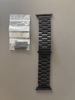 Apple Watch Edelstahl-Armband Schwarz 44/45/46/49 mm 