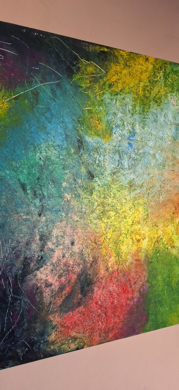 Tableaux: Gemälde "Farbträume" handmade 90×90 – Neuf (Voir description) à Riehen par Steinbock1970 3