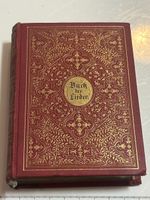 Buch der Lieder Einband rot mit Goldprägung (I12)