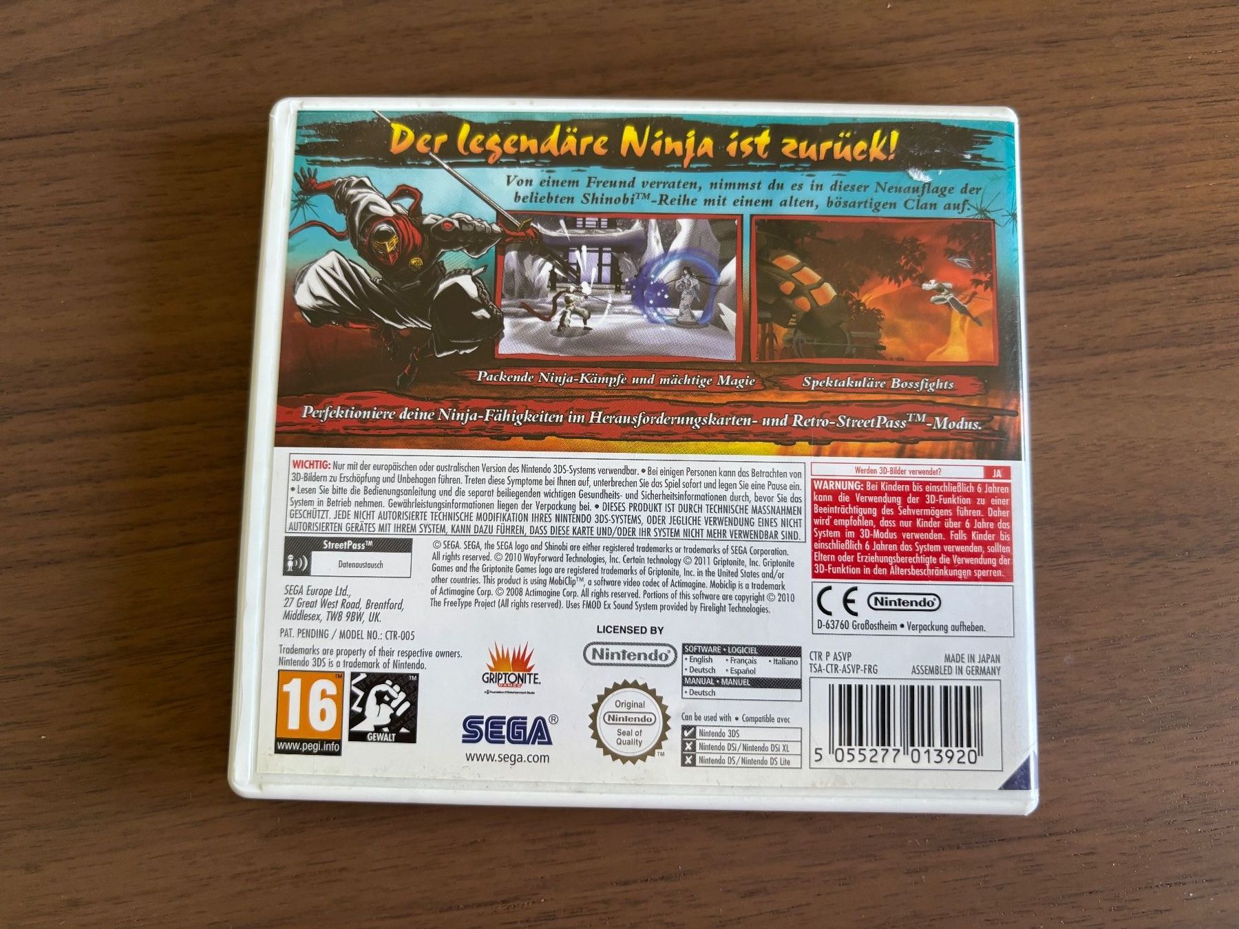 Nintendo Spiele: Shinobi [3DS] – Gebraucht aus Killwangen von Ryusens 1