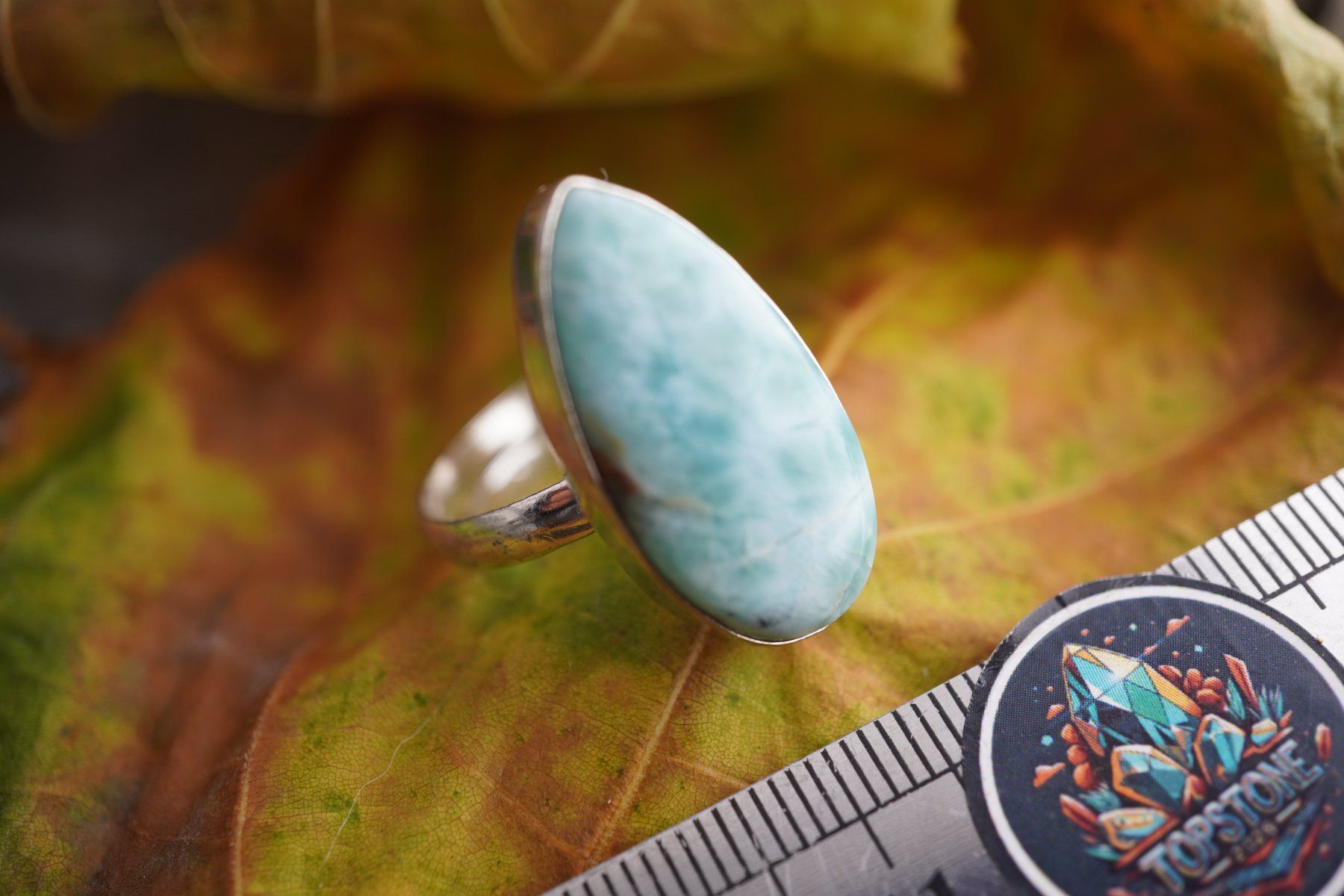 Mineralien & Heilsteine: Larimar    ring Grösse  Variabel     (Räumung!) – Neu und originalverpackt aus Eschenbach SG von topstone 2