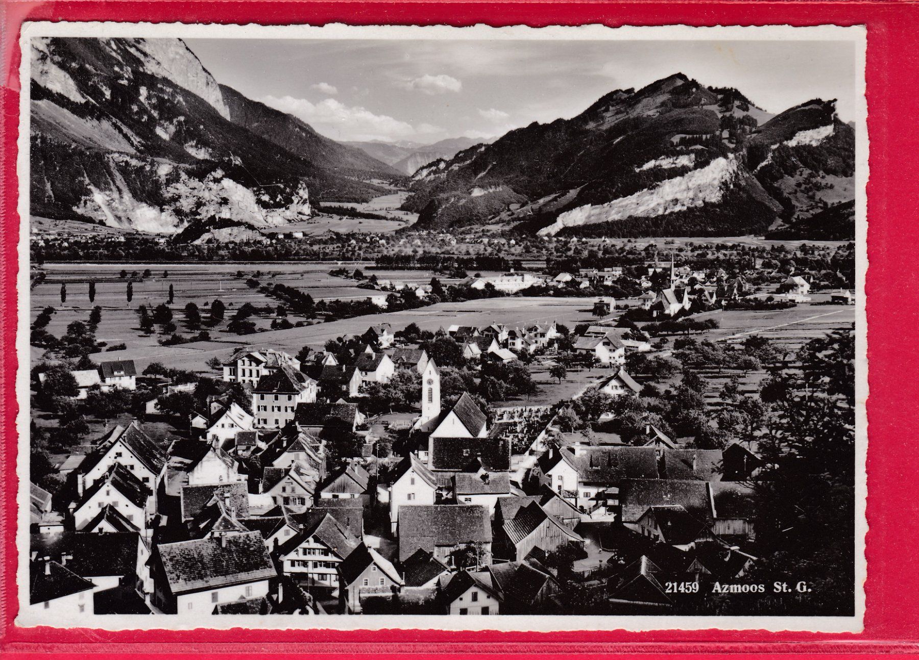 Ansichtskarten: AZMOOS, 4.8.1945 – Gebraucht aus Oberrieden von Gebirgsstelze