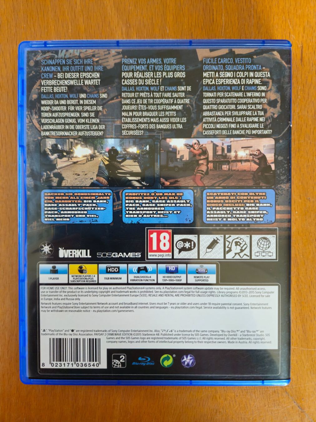Giochi: PS4 - Payday 2 - Crimewave Edition – Usato da Kandergrund venduto da BSD83 1