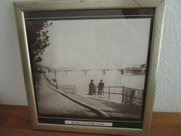 Fotografie Basler Rheinufer mit Johanniterbrücke, 1882