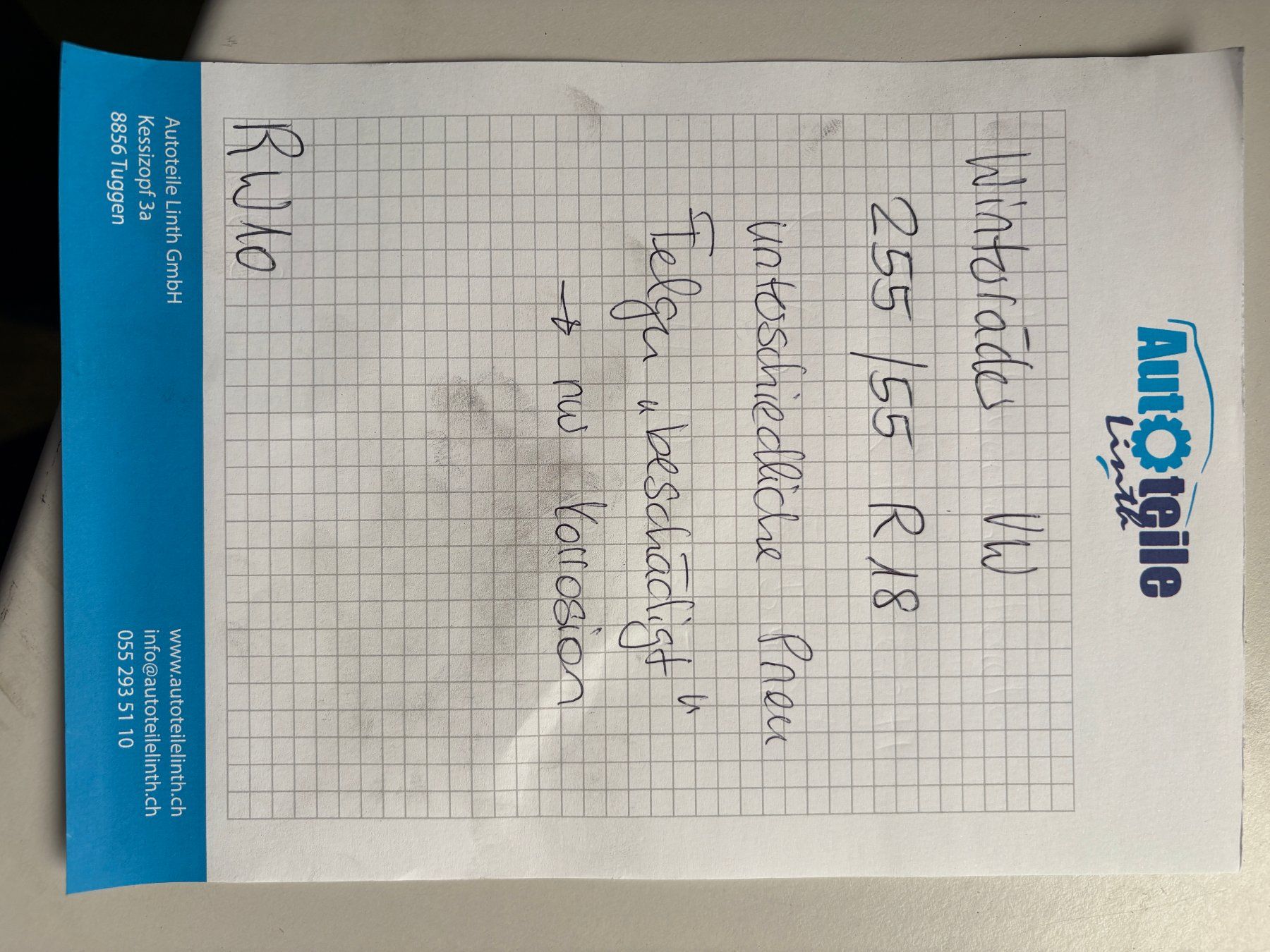 Pneumatici & Ruote complete: Winterräder 255/50 R18 – Usato da Kaltbrunn venduto da Steoli74 2