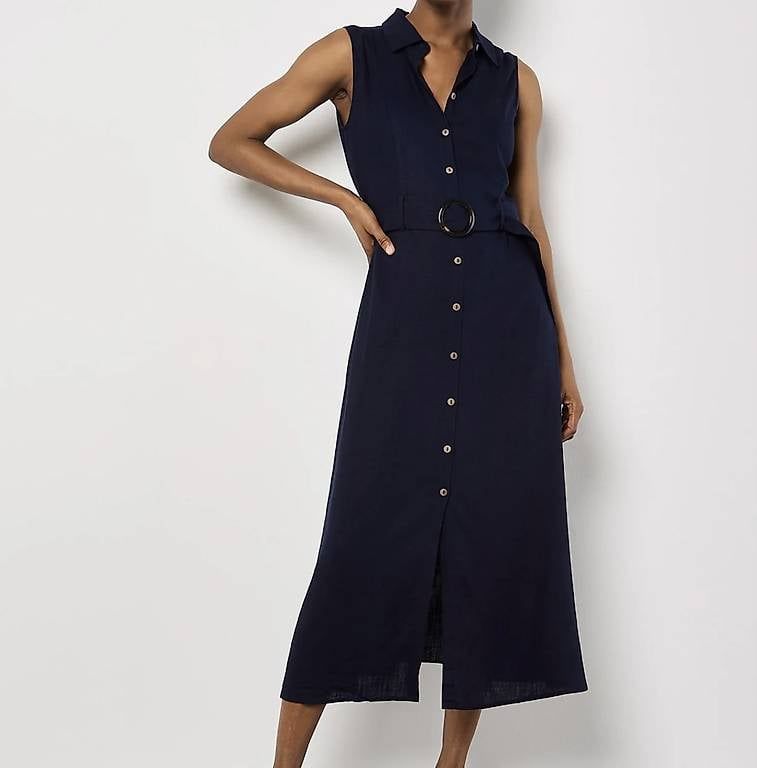 Kleider: MIDI - Blusenkleid - navy – Neu (gemäss Beschreibung) aus Rupperswil von Mfl_1976