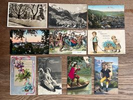 Sammlung antike Postkarten Schweiz