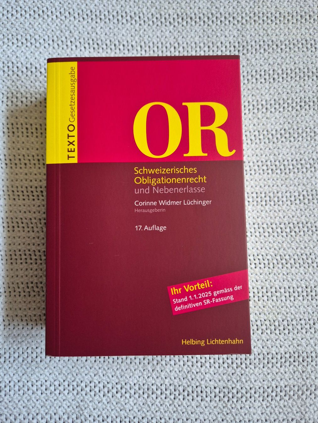 Bücher: OR Schweizerisches Obligationenrecht – Neu (gemäss Beschreibung) aus Reigoldswil von lus_76dn