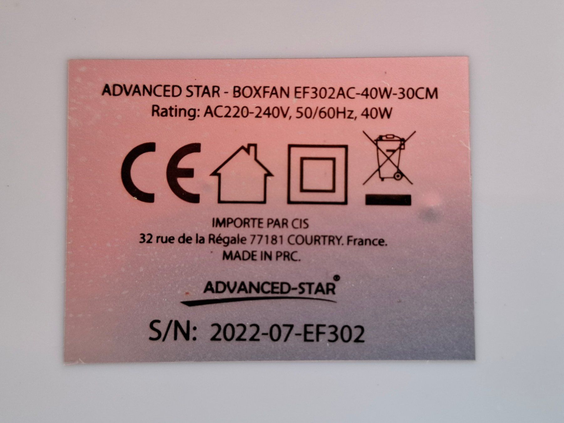 Ventilatoren: Advanced Star Box Fan (Platzsparender Ventilator) – Gebraucht aus Birmensdorf ZH von oth_7k52 4
