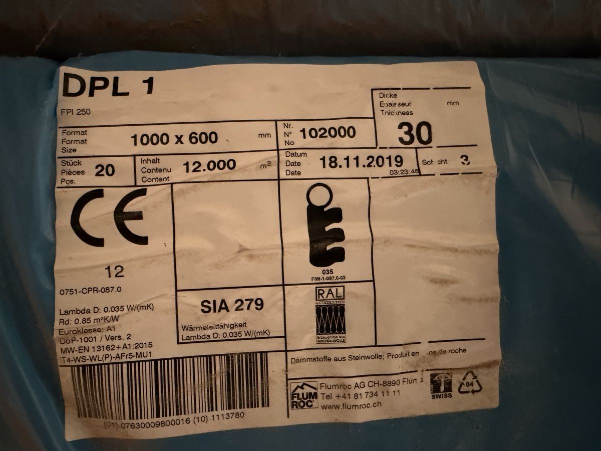 Materiale di riempimento: Dämmmaterial Flumroc und Isover gemischt  – Nuovo (secondo la descrizione) da Bubikon venduto da Simbeli 3
