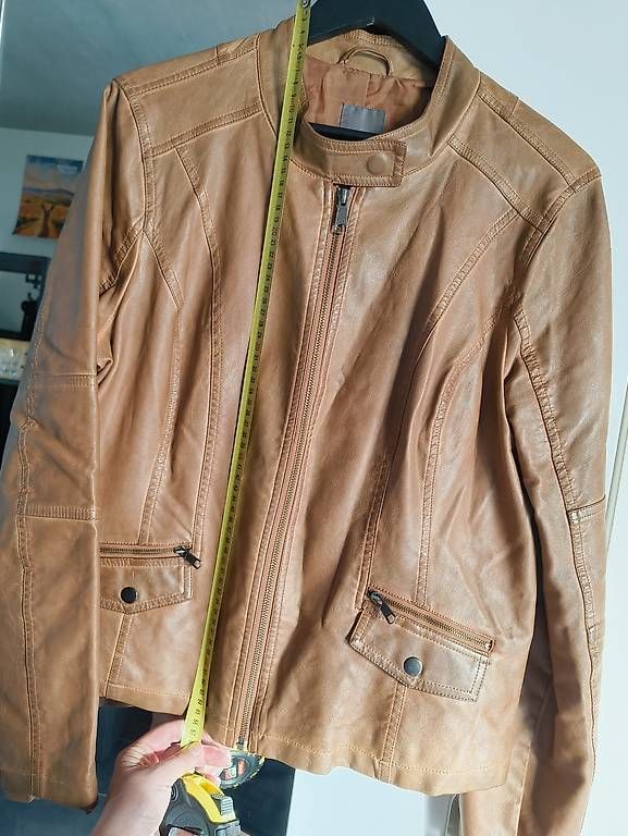Giacche: Lederjacke Imitat hellbraun Gr. XL – Usato da Nänikon venduto da Manta87 4