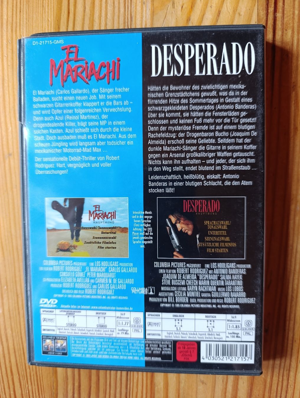Tous les DVDs: Desperado – D'occasion à Fischenthal par Widder71 1
