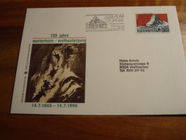 Sonderbrief 125 Jahre Matterhorn, Estbesteigung 1990