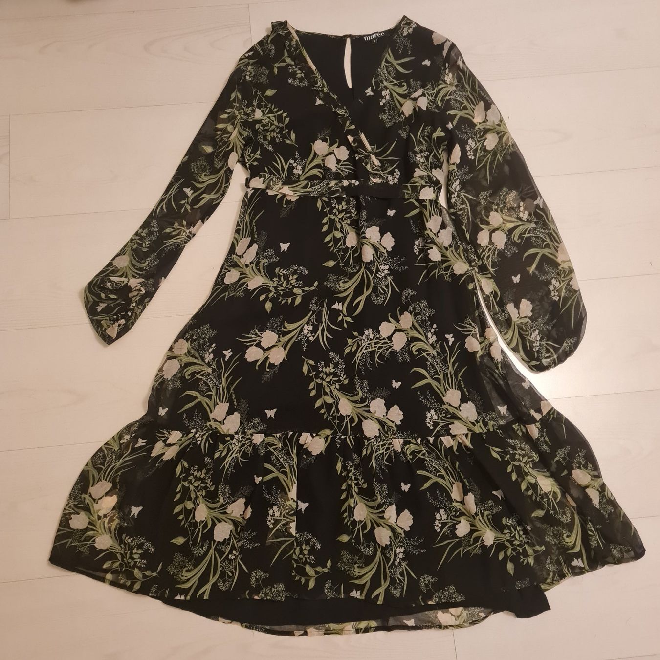 Vestiti: Kleid mit Bindegürtel und Floraldesign Grösse S – Nuovo (secondo la descrizione) da Lyss venduto da waldfee10
