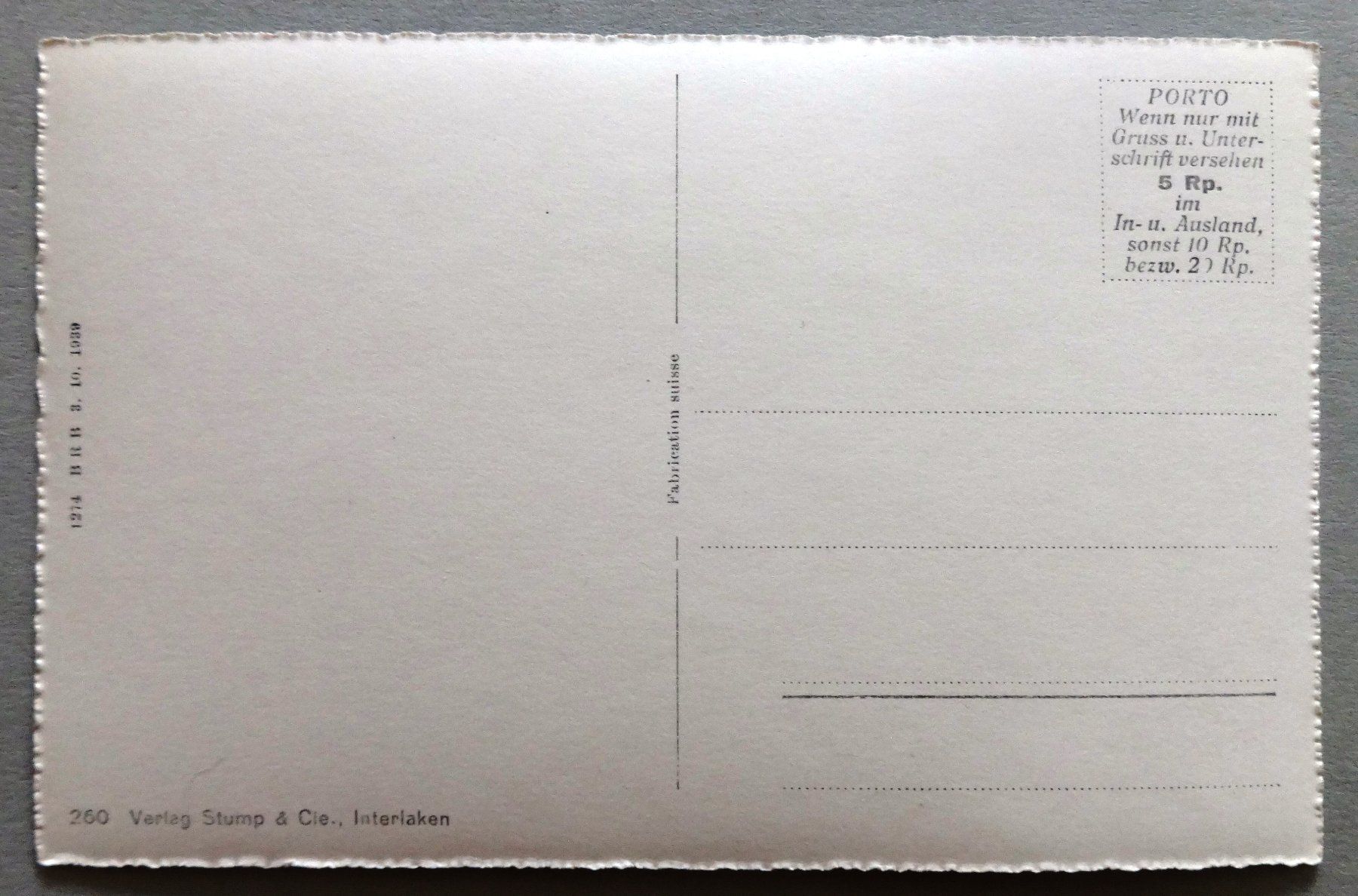 Cartoline postali: Lauterbrunnen, der Staubbach – Usato da Fétigny venduto da Billy2miny 1