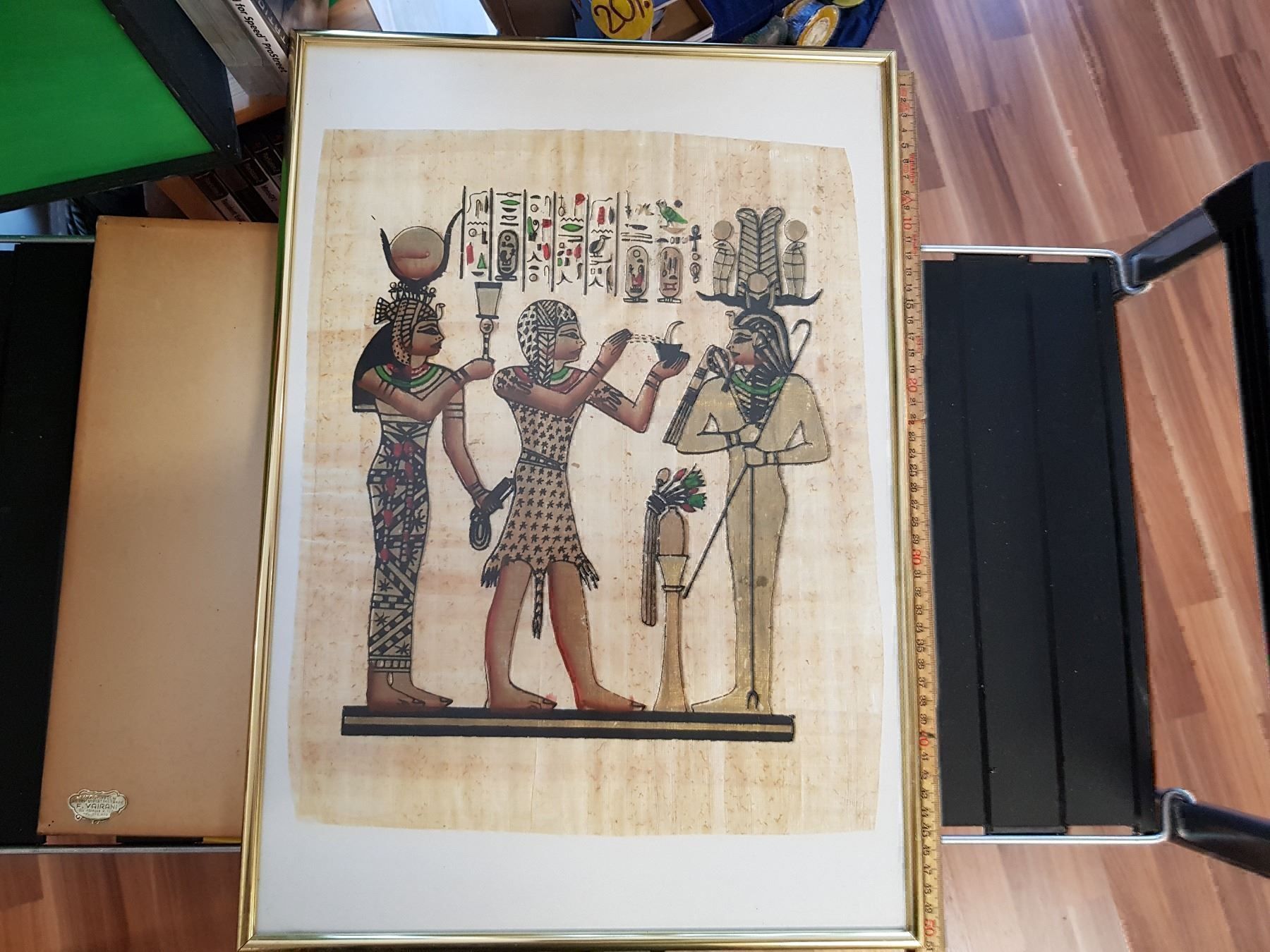 Foto & Immagini: Papyros mit Rahmen Ägypter und Zeichen K – Usato da Schwarzenburg venduto da Flamingo07