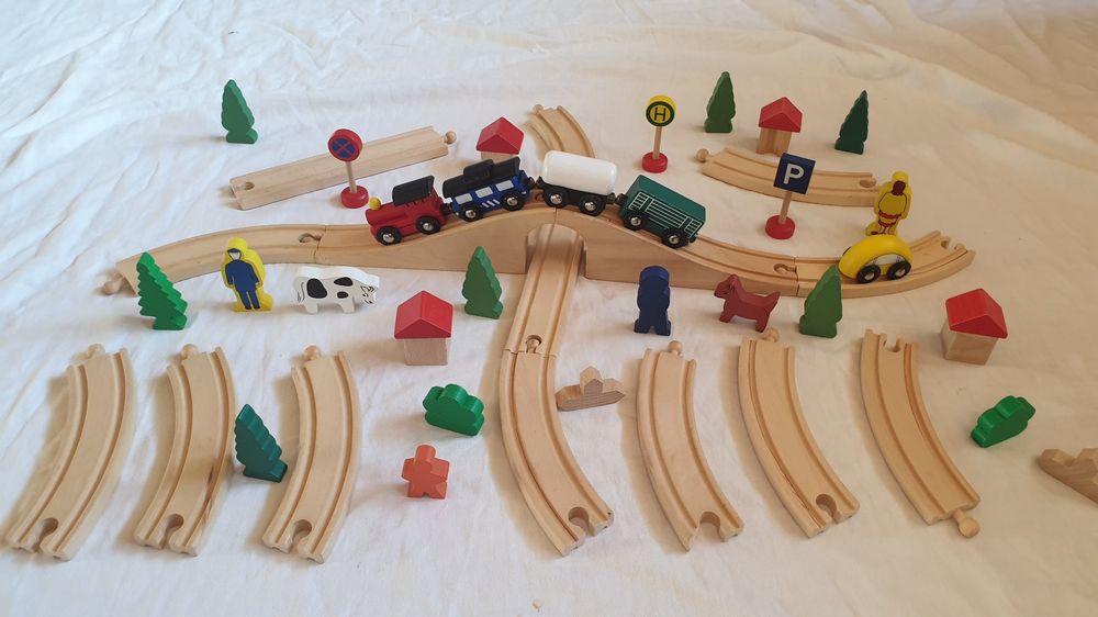 HOLZSCHIENEN VERBINDER ADAPTER Für Holzeisenbahn H Produktbild-Vorschau 9