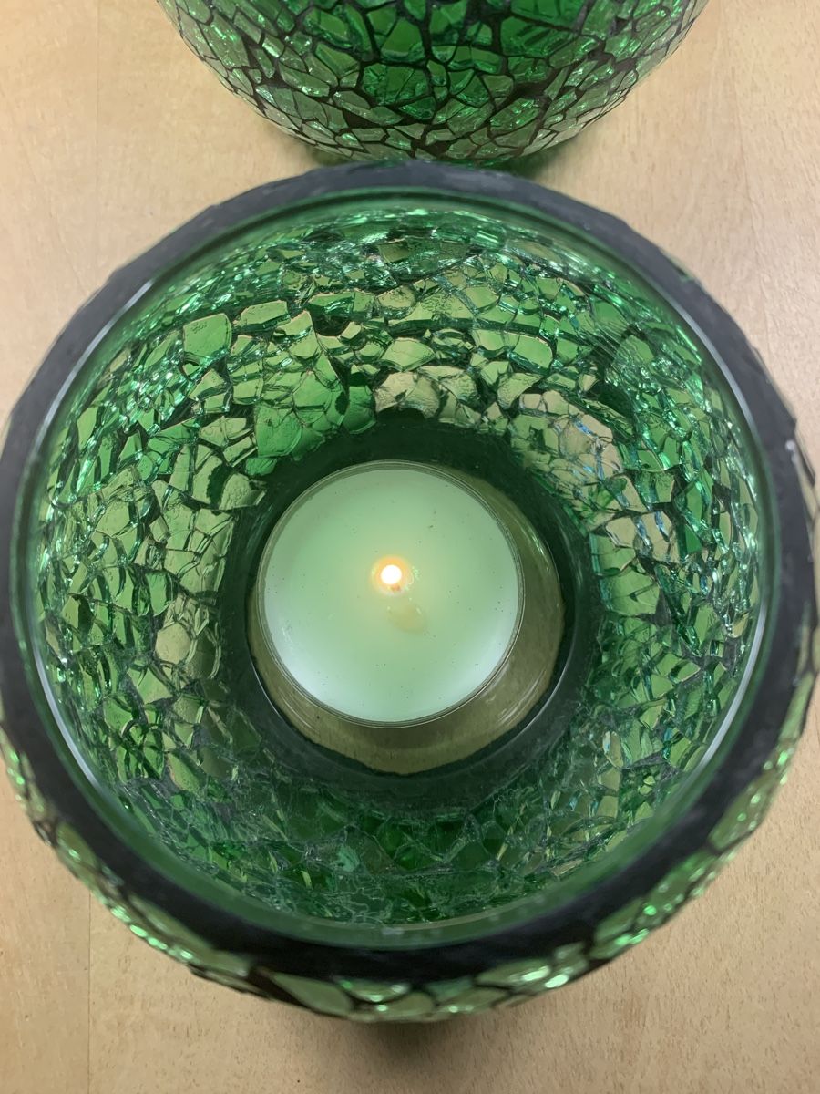 Sonstige Dekorationen & Accessoires: Windlichter originell, glasig grün  – Gebraucht aus Brugg AG von Simone92 2
