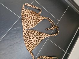Neues -Bikini-Top mit Leopardenmuster von Tezenis – Gr. 38
