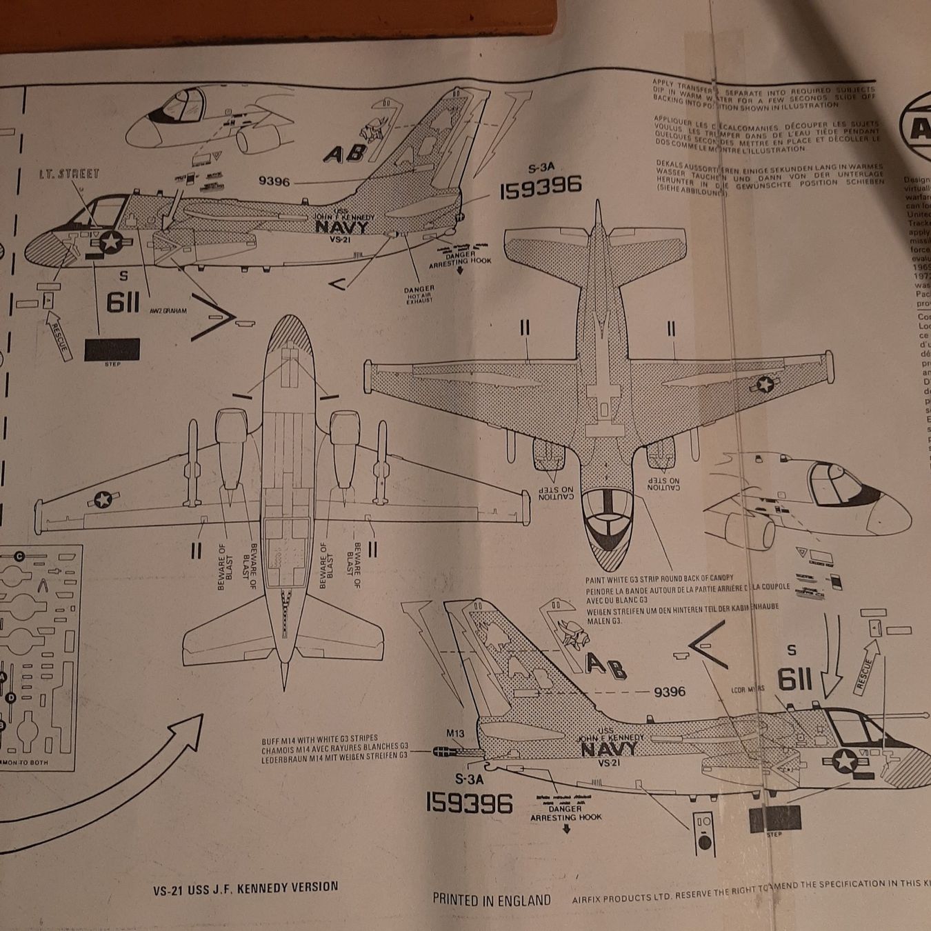 Airfix Modellbausätze & Standmodelle: 3641 ... Lockheed S-3A Viking ... Airfix 5014 – Gebraucht aus Bonstetten von Benibanny59 2